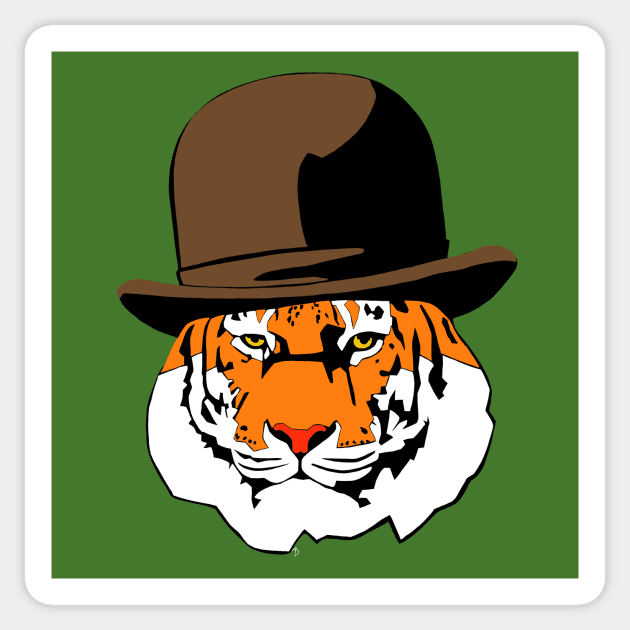 Derby Tiger Sticker by LefTEE Designs